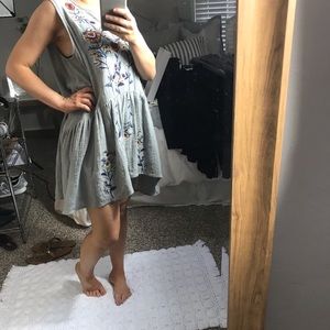 Floral embroidered dress